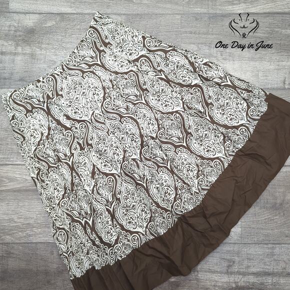 Apt. 9 A-Line Cotton Midi Skirt Size 4 - Picture 1 of 5
